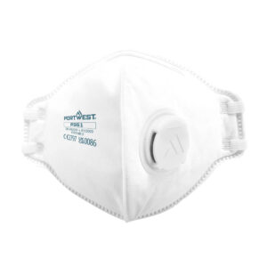 Mascarilla plegada plana con válvula FFP3 P351
