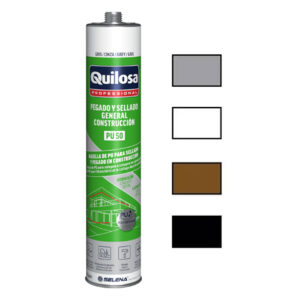 Masilla de poliuretano 300ml, 4 colores.