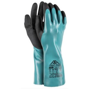 Guante nitrilo verde y negro H4510