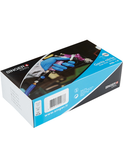 AUU4000 Guante nitrilo AQL 1.5 (Caja 1000) - Imagen 2